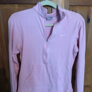 Pink nike 1/4 zip